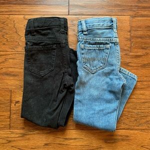 Children’s Place skinny jeans sz 4S black & denim